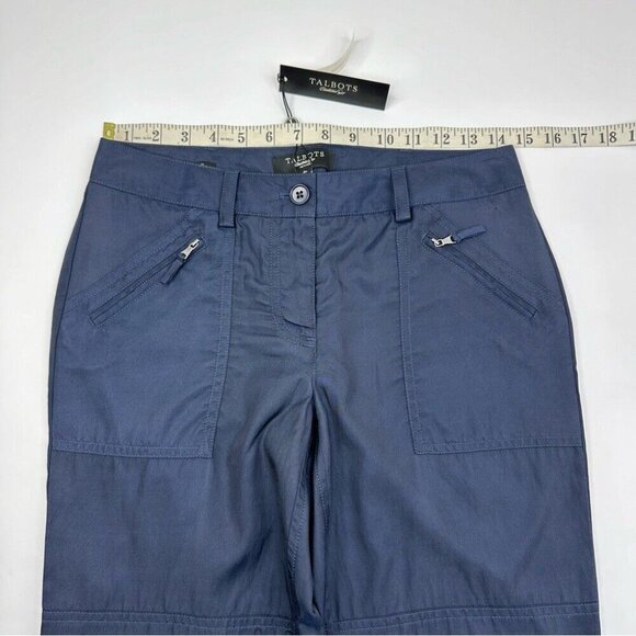 Talbots Women's NWT Navy Blue Y2K Signature Athleisure Utility Pant 2P/W29/L23 - Picture 8 of 11